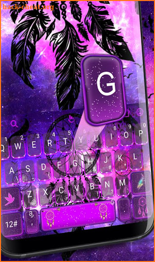 Purple Dream Catcher Keyboard Theme screenshot