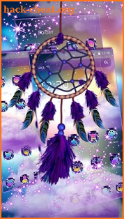 Purple Dream Catcher Theme screenshot