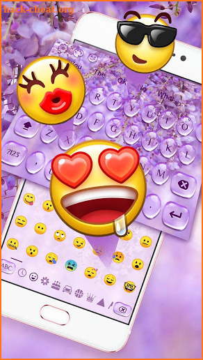Purple Drop Flower keyboard screenshot