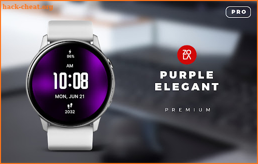 Purple Elegant Pro Watch Face screenshot