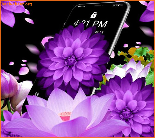 Purple Flower APUS live wallpaper screenshot
