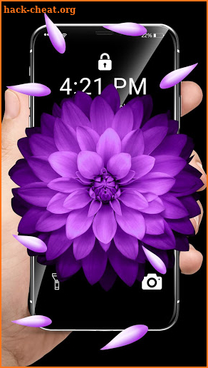 Purple Flower APUS live wallpaper screenshot