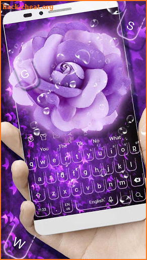 Purple Flower Keyboard screenshot