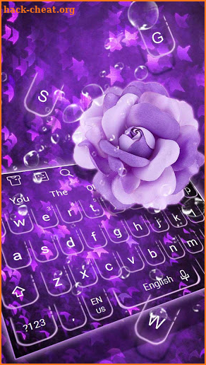 Purple Flower Keyboard screenshot