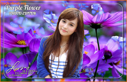 Purple Flower Photo Editor screenshot
