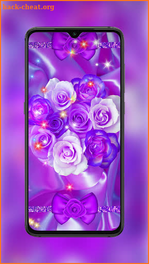 Purple Flowers Wallpaper HD screenshot
