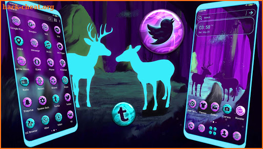 Purple Forest Theme Launcher screenshot