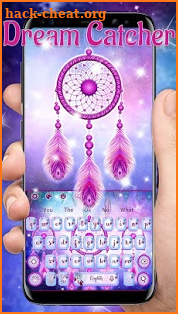 Purple Galaxy Dream Catcher Keyboard screenshot