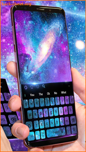Purple Galaxy Keyboard screenshot