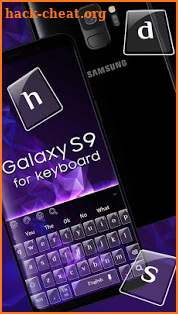 Purple Galaxy S9 Theme Keyboard screenshot