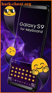 Purple Galaxy S9 Theme Keyboard screenshot