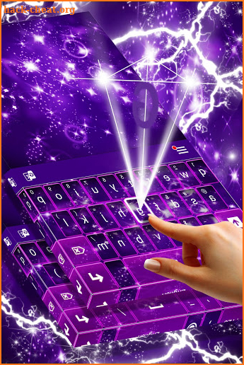 Purple Glitter Keyboard screenshot