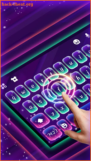Purple Glow Keyboard Theme screenshot