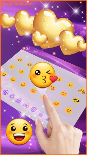 Purple Gold Love Keyboard screenshot