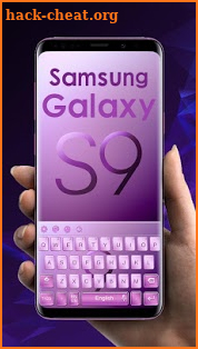 Purple Keyboard for Galaxy S9 screenshot