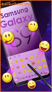 Purple Keyboard for Galaxy S9 screenshot