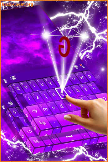 Purple Keyboard Theme screenshot