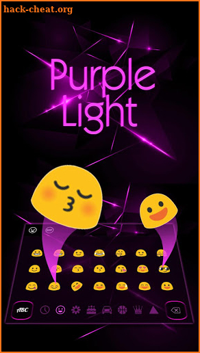 Purple Light Black Keyboard screenshot