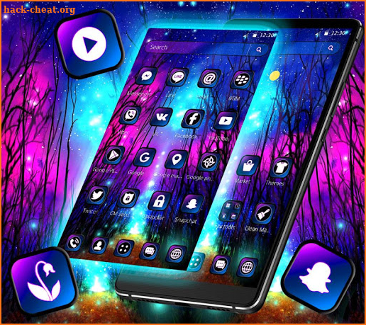 Purple light Forest Theme screenshot