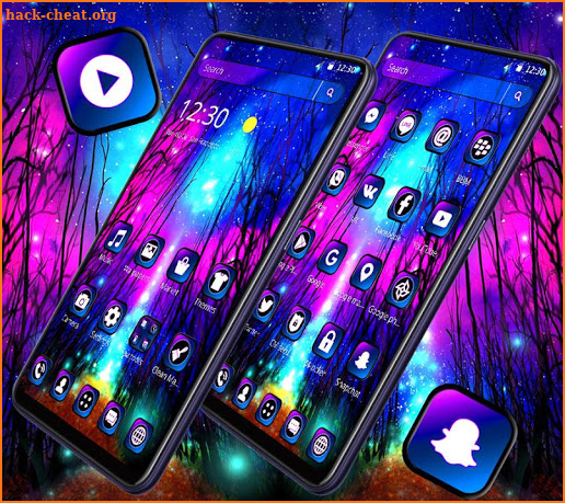 Purple light Forest Theme screenshot
