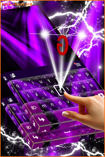 Purple Light Keyboard Theme screenshot
