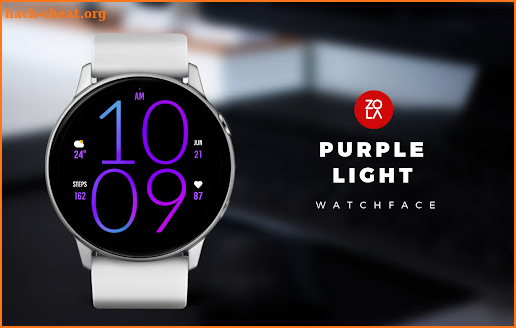 Purple Light Watch Face screenshot