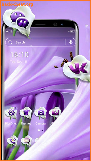 Purple Lily Theme screenshot