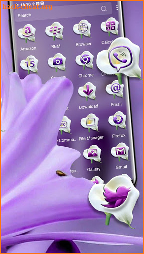 Purple Lily Theme screenshot
