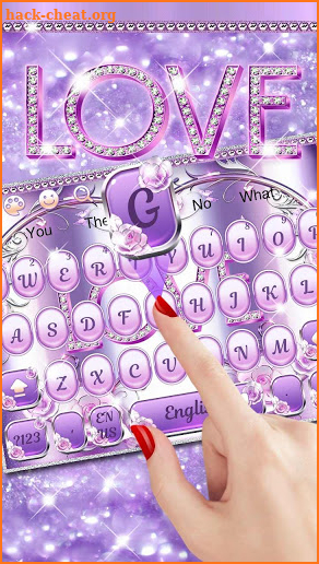 Purple Love Keyboard screenshot