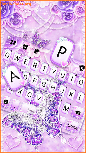 Purple Lux Butterfly Keyboard screenshot