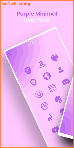 Purple Minimal - Icon Pack screenshot