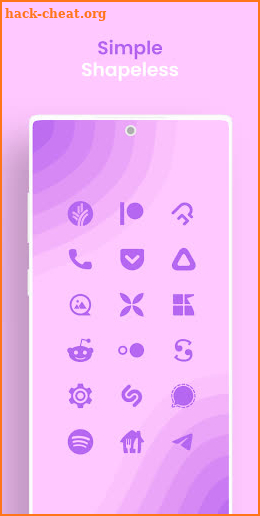 Purple Minimal - Icon Pack screenshot
