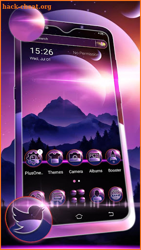 Purple Moon Theme Launcher screenshot