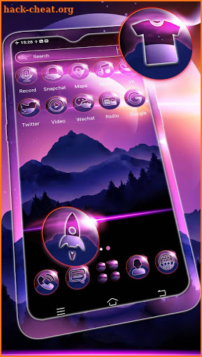 Purple Moon Theme Launcher screenshot