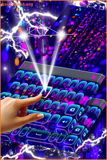Purple Neon Lights Keyboard screenshot