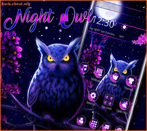 Purple Night Owl Theme screenshot
