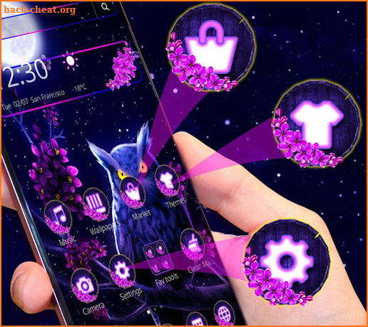 Purple Night Owl Theme screenshot