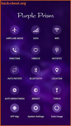 Purple Prism APUS Launcher theme screenshot