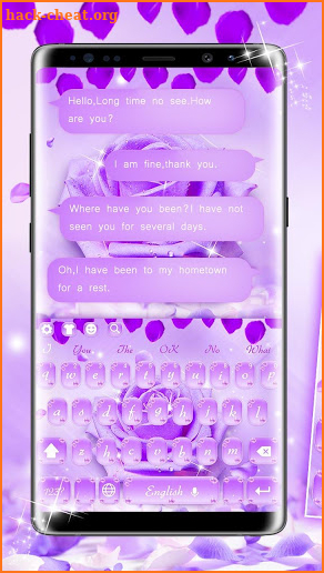 Purple Rose Keyboard screenshot