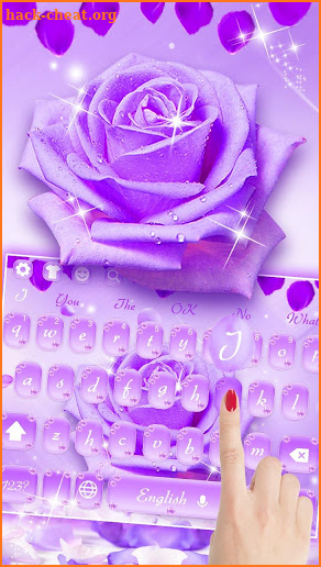 Purple Rose Keyboard screenshot