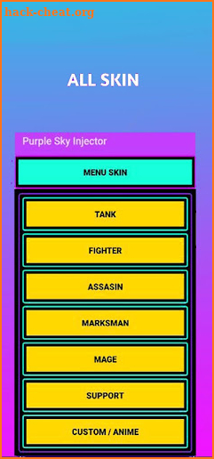Purple Sky Injector ML - Free Skin Tools screenshot