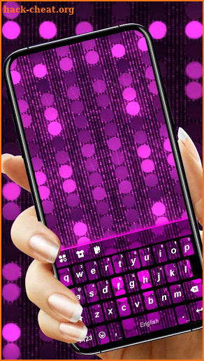 Purple Sparkle Live Keyboard Background screenshot