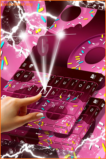 Purple Sprinkled Donuts Keyboard screenshot