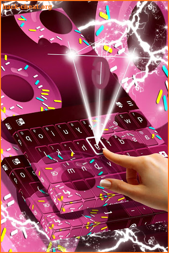 Purple Sprinkled Donuts Keyboard screenshot