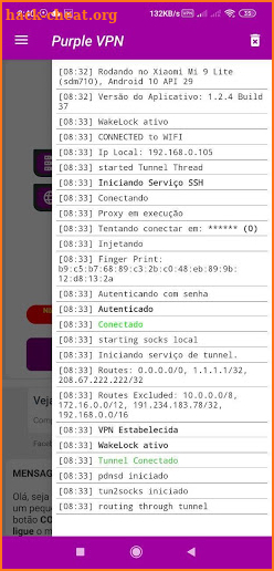 Purple VPN screenshot