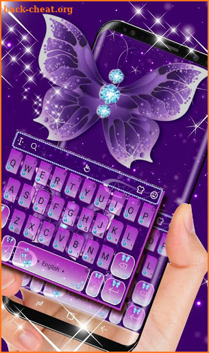 Purplr Butterfly Keyboard Theme screenshot