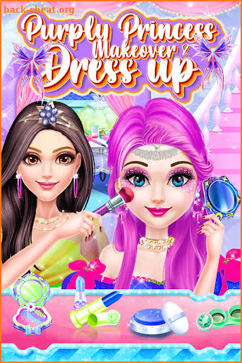 Purply Princess Makeover & Dress up: Makeup Salon screenshot