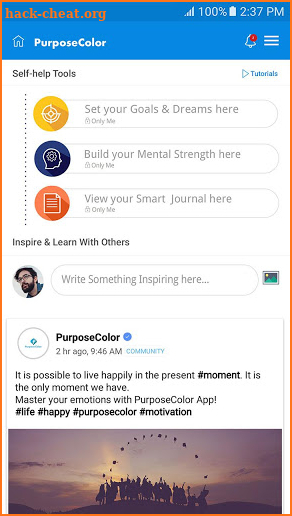 PurposeColor: Goal Setting & Motivation App screenshot
