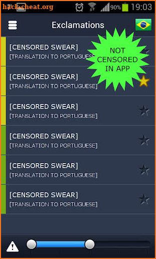 Push to Swear screenshot