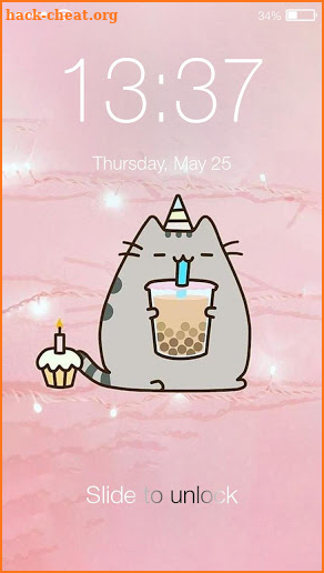 Pusheen Cat Iphone Style PIN Lock Screen Password screenshot